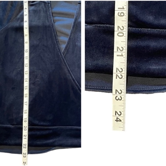 Anthropologie Saturday Sunday Velvet Velour Party Faux Wrap Hoodie Pullover S - Picture 12 of 15